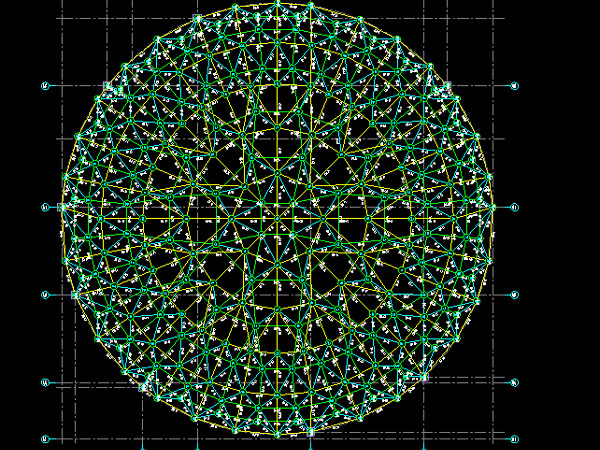 乐陵明光正元广场圆形网架