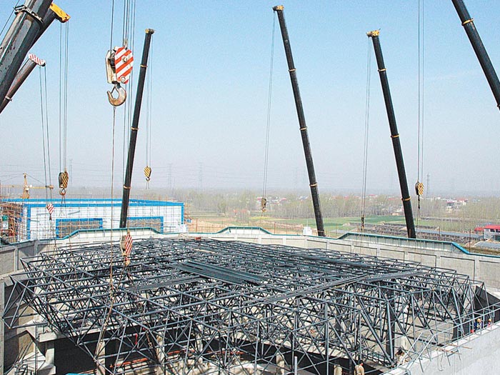 乐陵网架高空滑移法